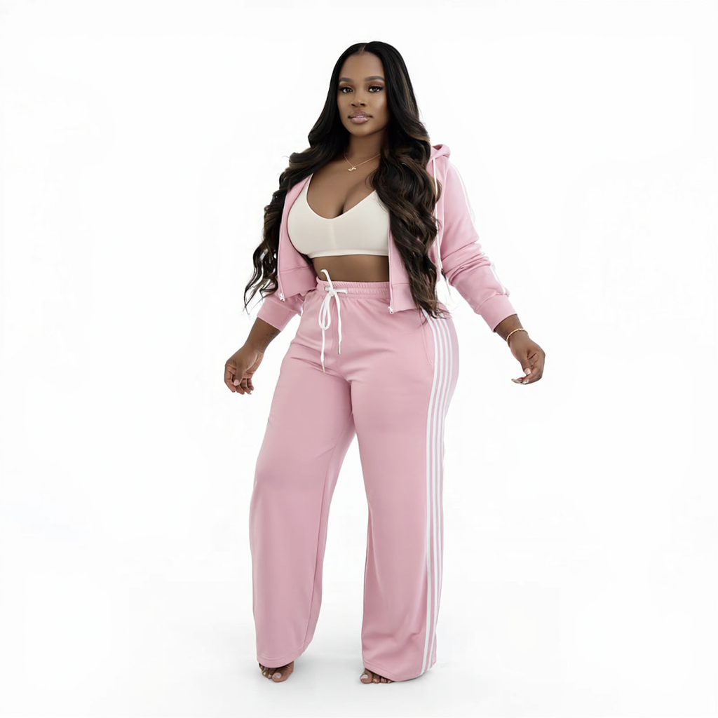 So chill striped pant set
