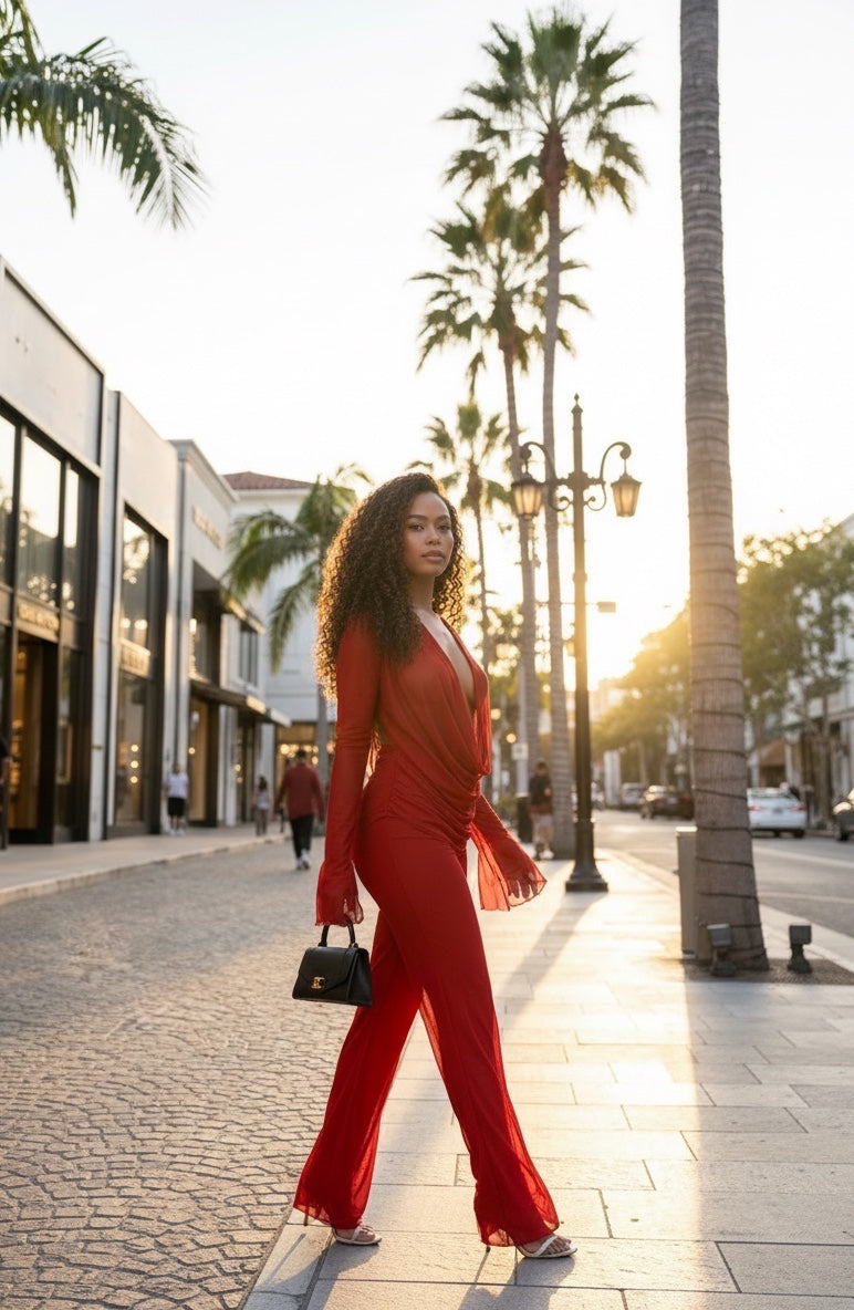 Temptation plunge pant set
